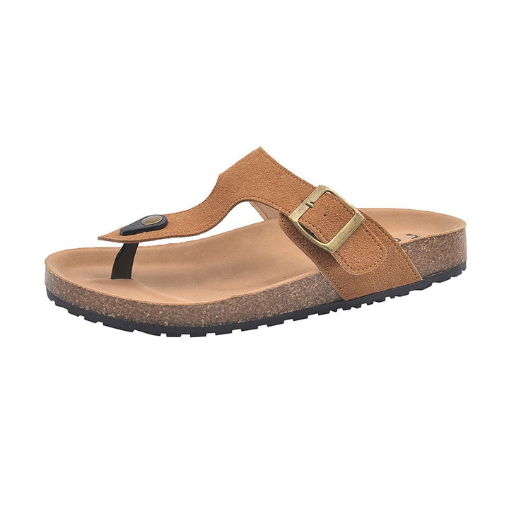 Damen Komfortable Zehentrenner-Sandalen mit verstellbarem Riemen und ergonomischer Sohle Echoarchiv