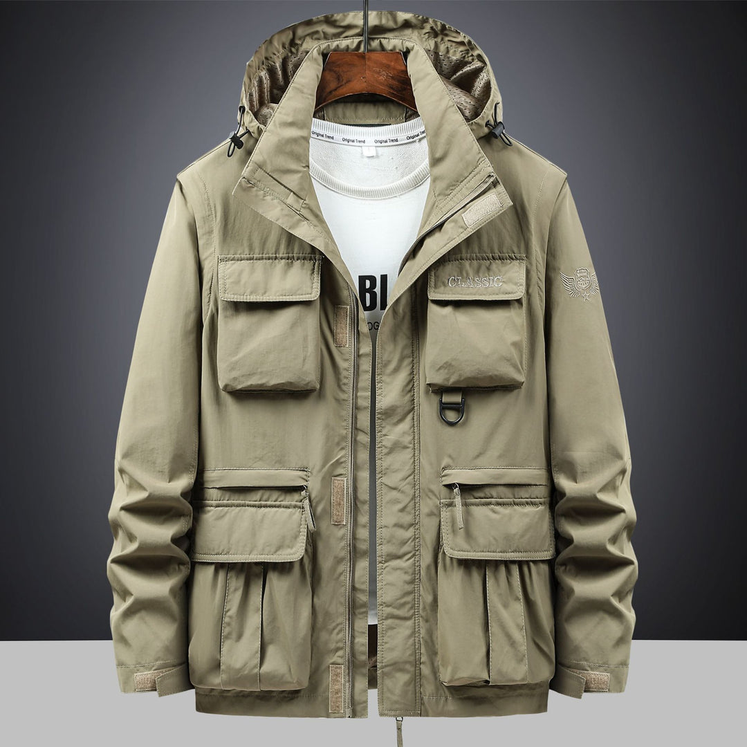 Herren modularer Utility-Parka mit Kapuze und Multifach-Cargotaschen Echo Archiv
