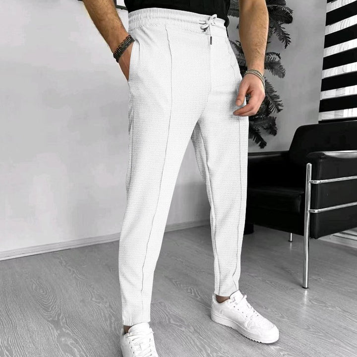 Herren Sportliche Chino-Hosen mit elastischem Bund und seitlichen Taschen Echoarchiv