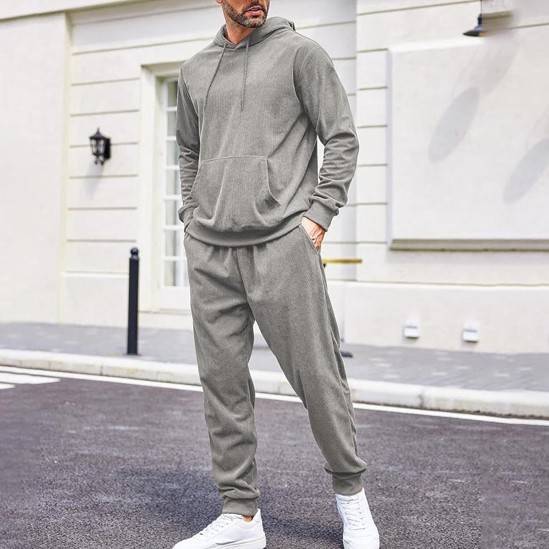 Herren Kapuzenpullover und Jogginghose Set Echoarchiv