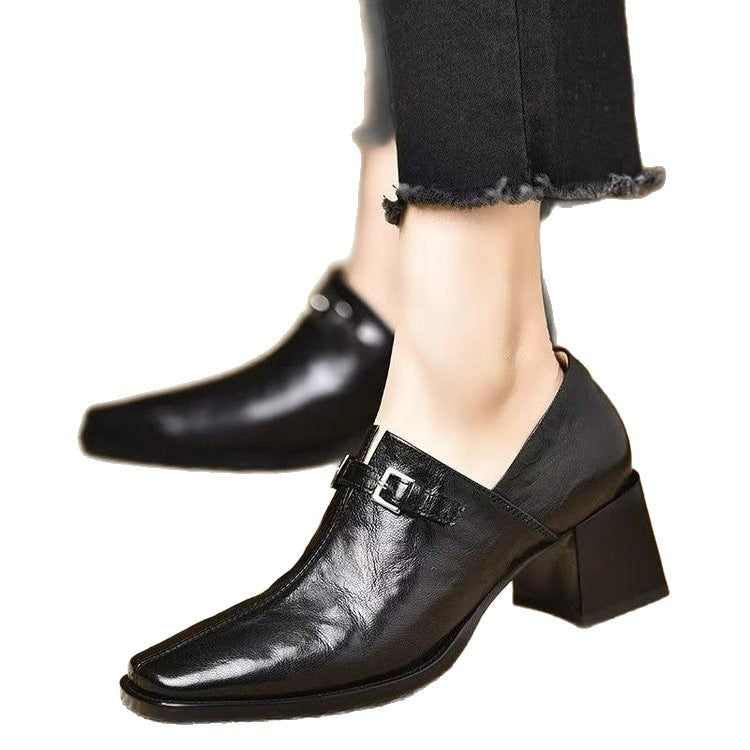 Damen Elegante Slingback-Stiefeletten mit Hochglanz-Optik – Lioré