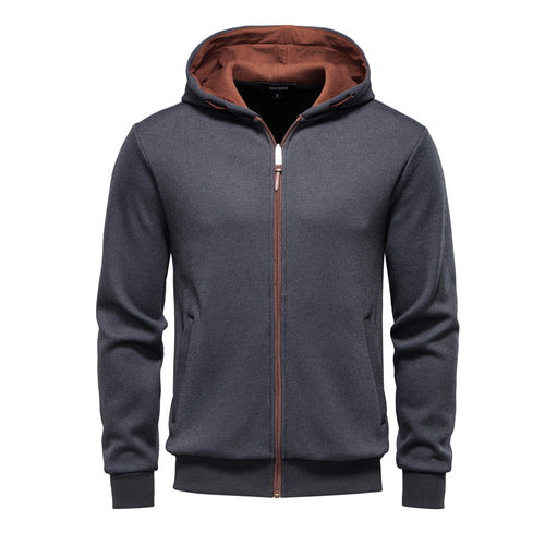 Herren funktionale Sweatjacke mit praktischer Kapuze und modernem Reißverschluss Echoarchiv