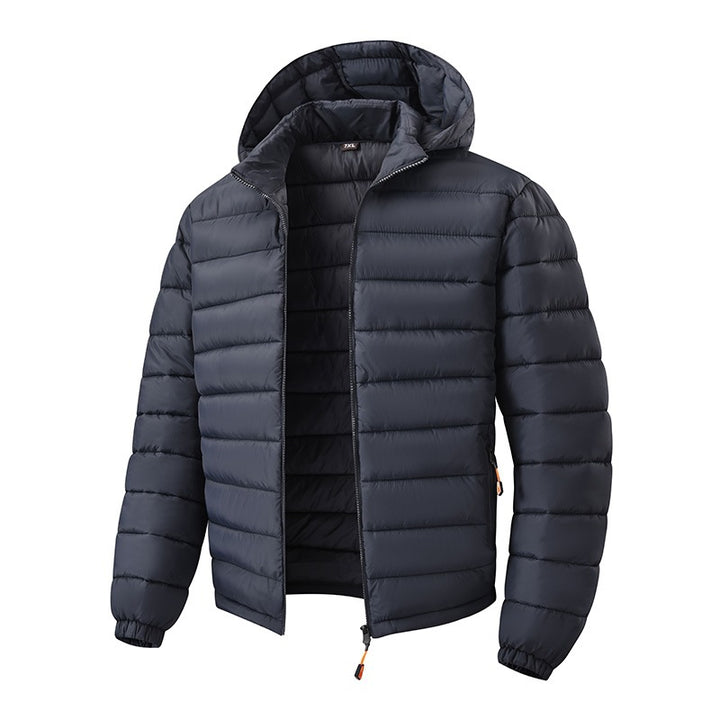Herren Ultraleichte Steppjacke mit Kapuze und Thermoisolierung Echoarchiv