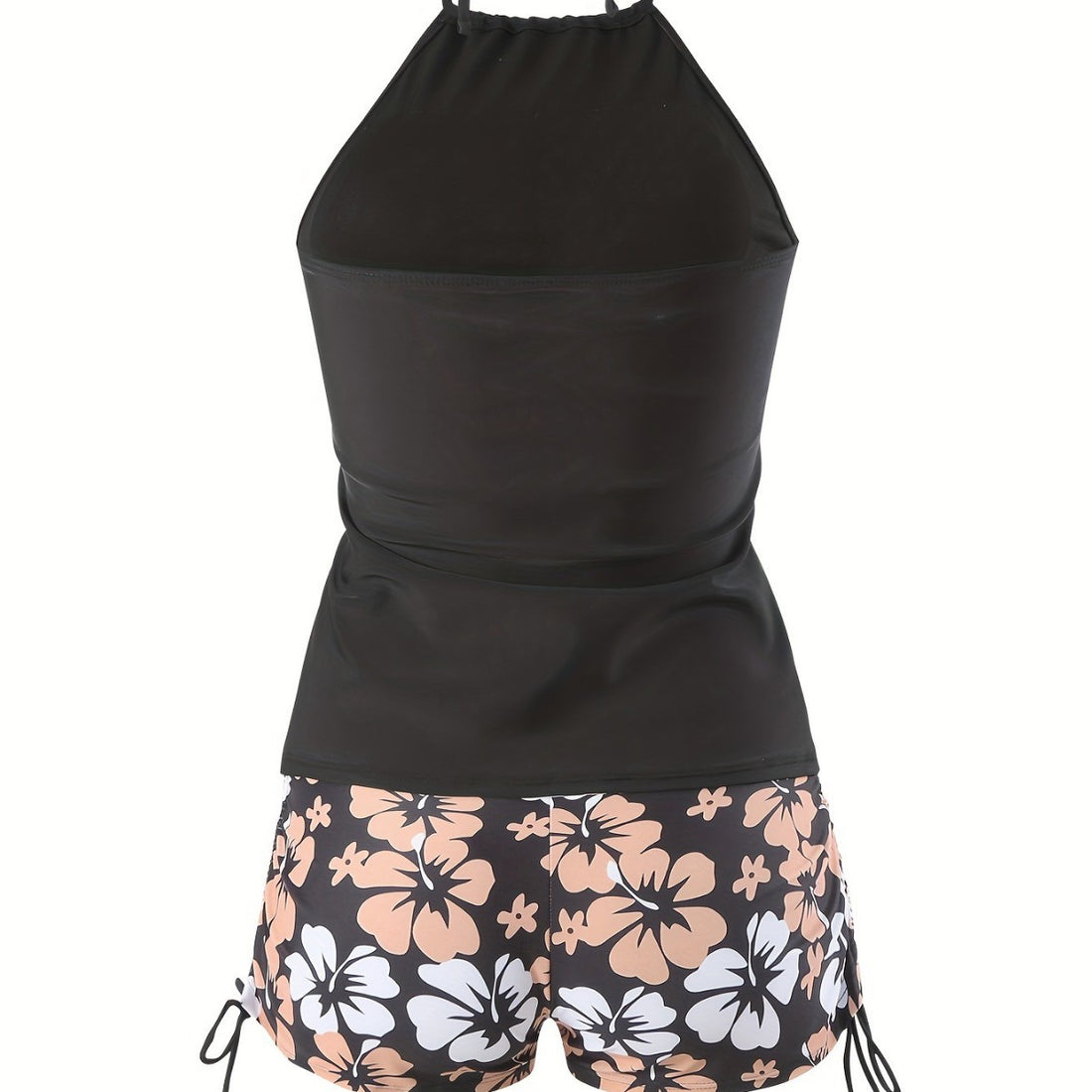 Damen Tankini-Set mit lässigem Oberteil und hoch taillierten Shorts – Maréssa
