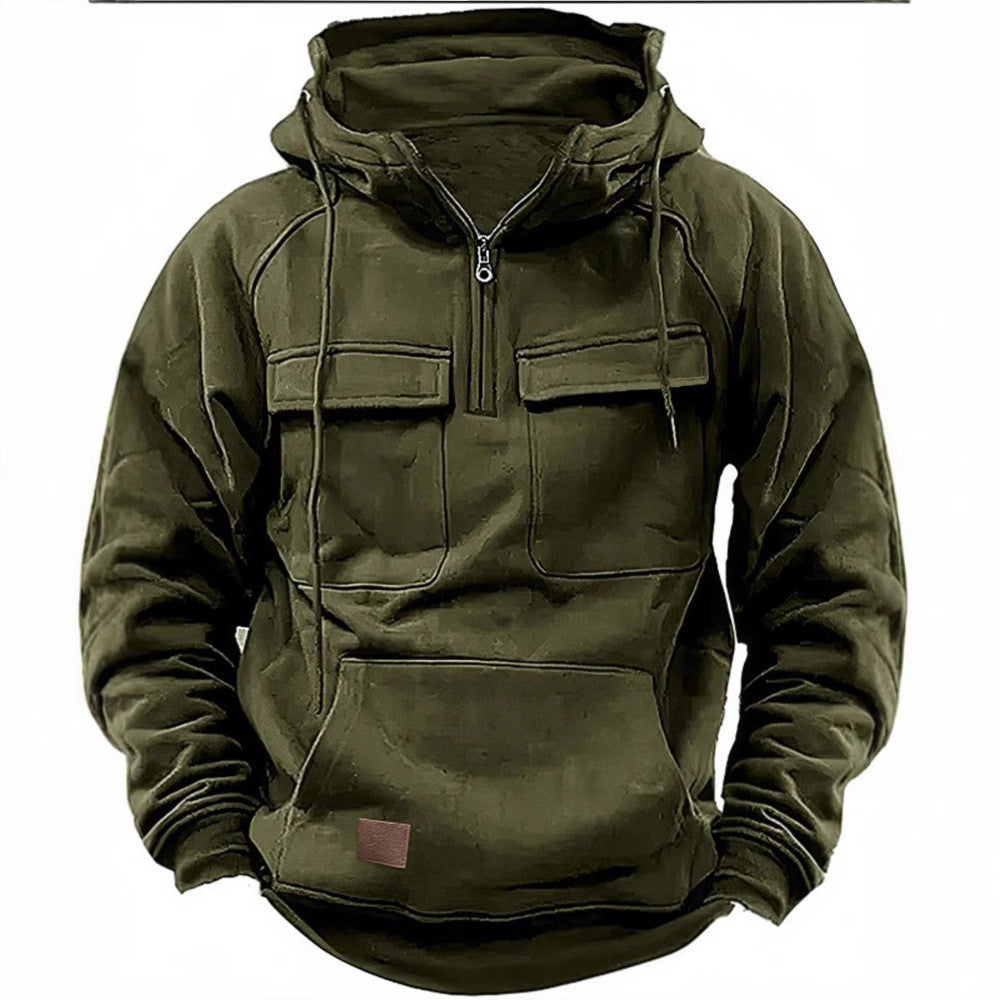 Herren funktionale Kapuzenpullover mit praktischen Taschen Echoarchiv