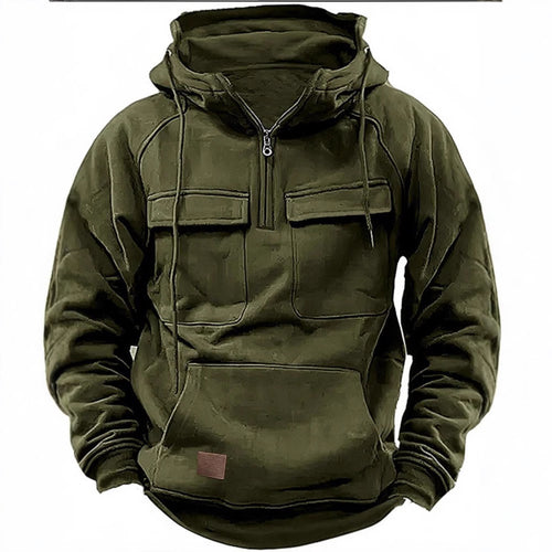 Herren funktionale Kapuzenpullover mit praktischen Taschen Echoarchiv