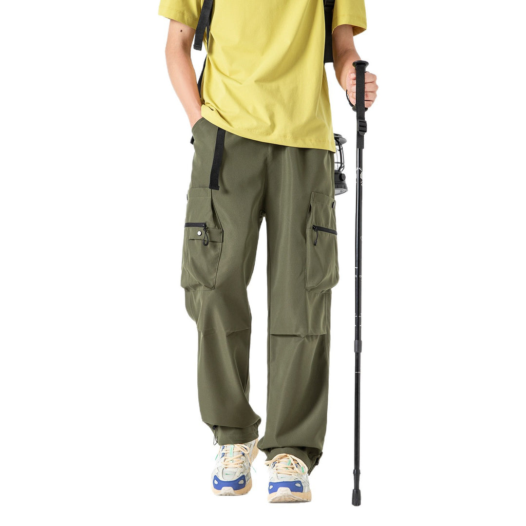 Herren Baggy‑Technische Cargo‑Hose mit integriertem Sicherheitsgurt und verstellbarem Saum Echo Archiv