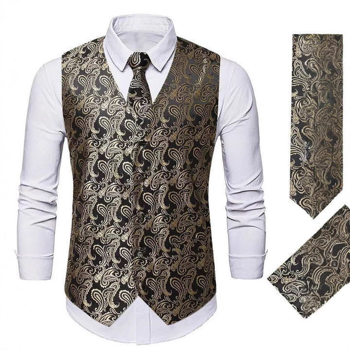 Herren elegante Weste mit Paisley-Muster Echoarchiv