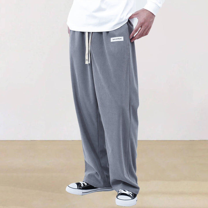 Herren Legere Lounge-Hose mit elastischem Bund und seitlichen Taschen Echoarchiv