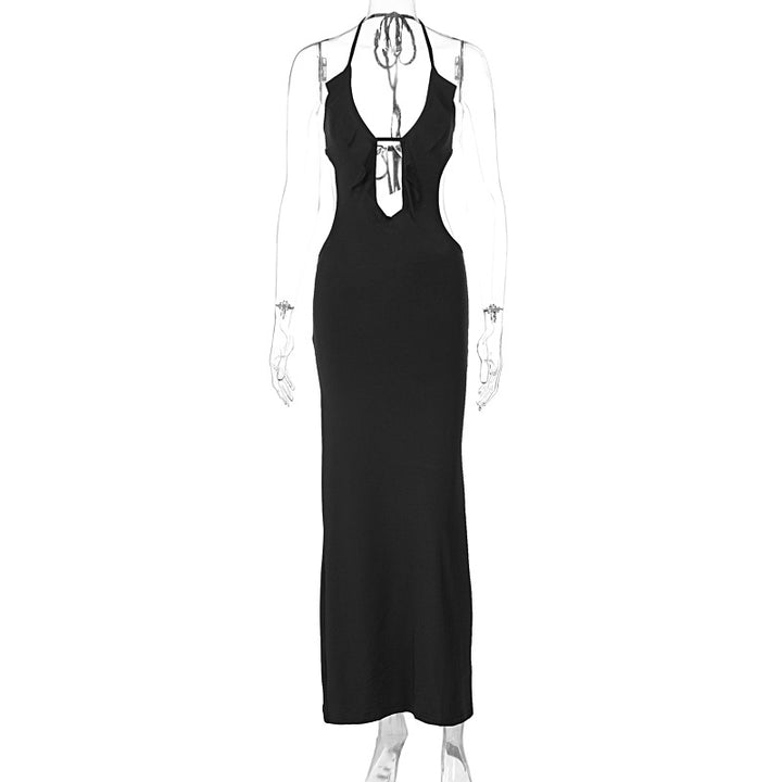 Damen Maxikleid mit Rüschendekor und figurbetontem Schnitt Echo Archiv