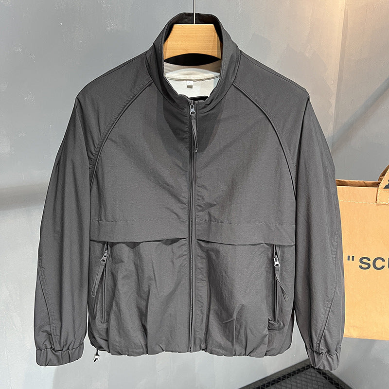 Herren urbane Übergangsjacke mit integriertem Windschutz Echoarchiv