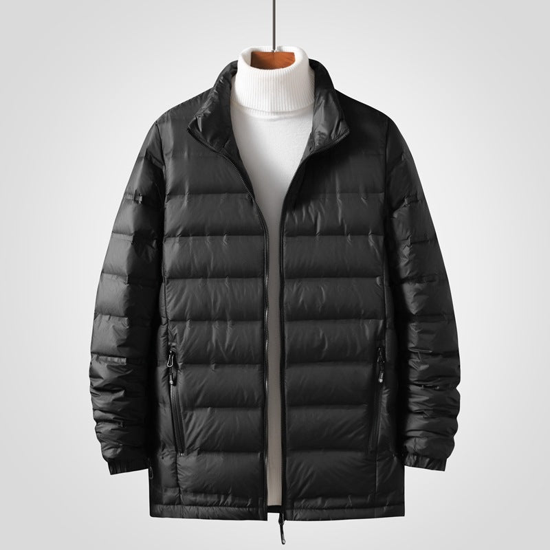 Herren Leichte gesteppte Thermojacke mit Stehkragen und Zwei-Wege-Reißverschluss Echo Archiv