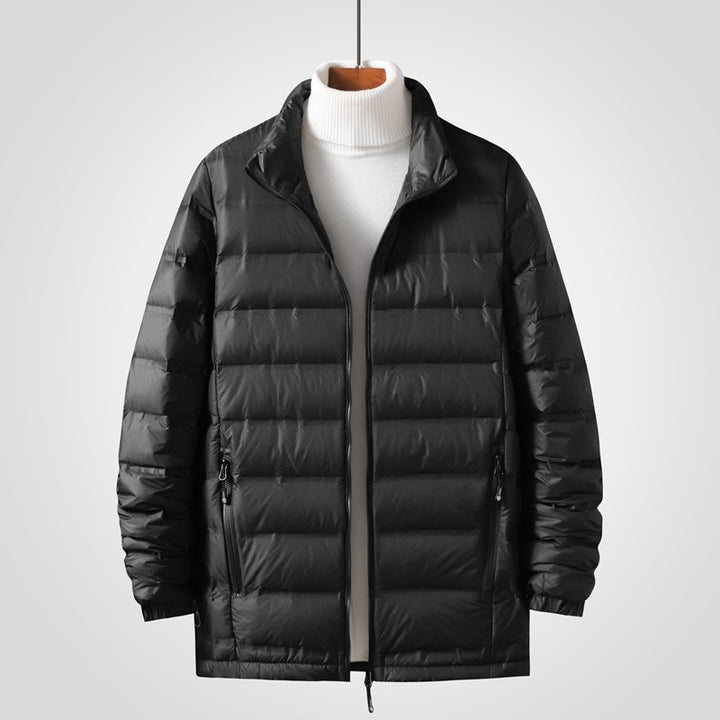 Herren Leichte gesteppte Thermojacke mit Stehkragen und Zwei-Wege-Reißverschluss Echo Archiv