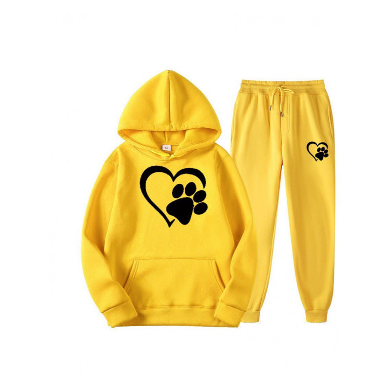Damen Kuscheliger Hoodie und Jogginghose Set Echoarchiv
