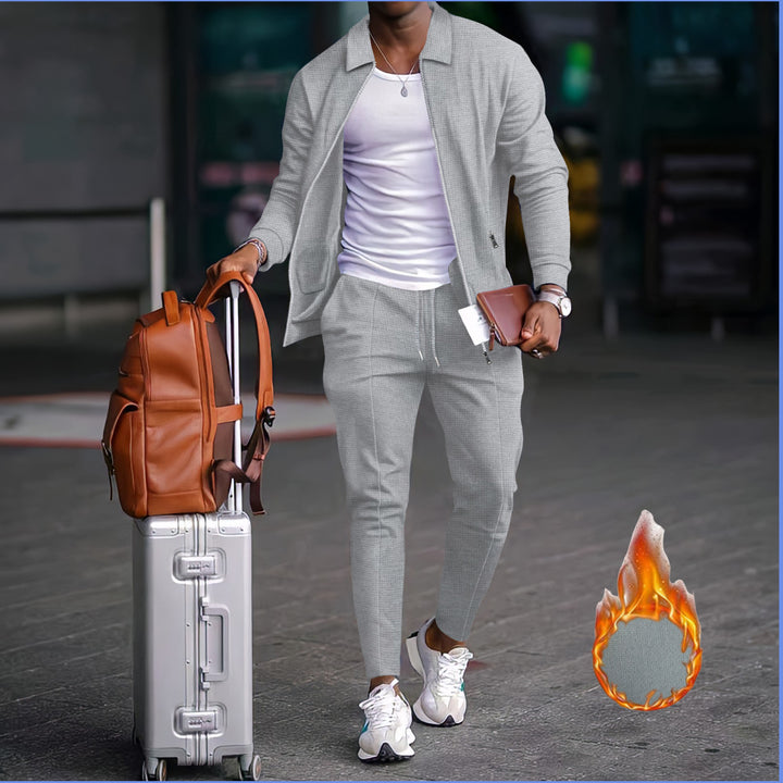 Herren modische Reisedaunenjacke mit funktionalen Taschen und elastischem Bund Echoarchiv