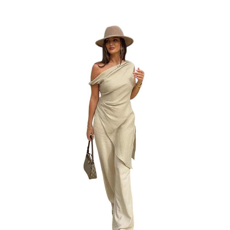 Damen asymmetrisches Top Echo Archiv