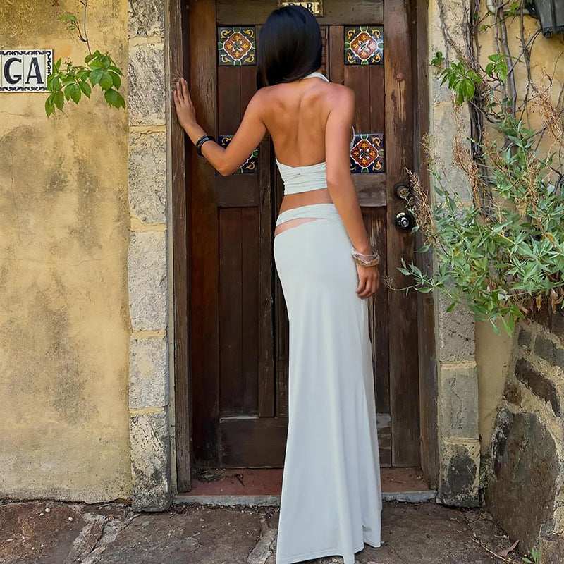 Damen Zweiteiliges Maxikleid mit raffiniertem Oberteil Echo Archiv
