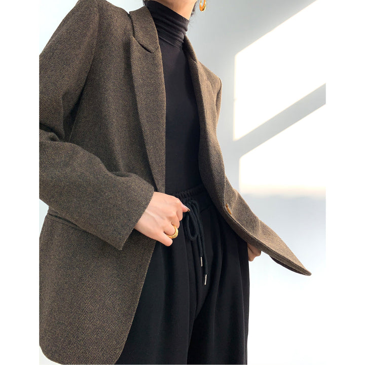 Damen Eleganter Wollblazer Echoarchiv