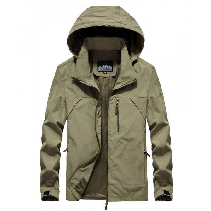 Herren leichte atmungsaktive Softshell-Trekkingjacke mit Kapuze und Mesh-Futter Echoarchiv