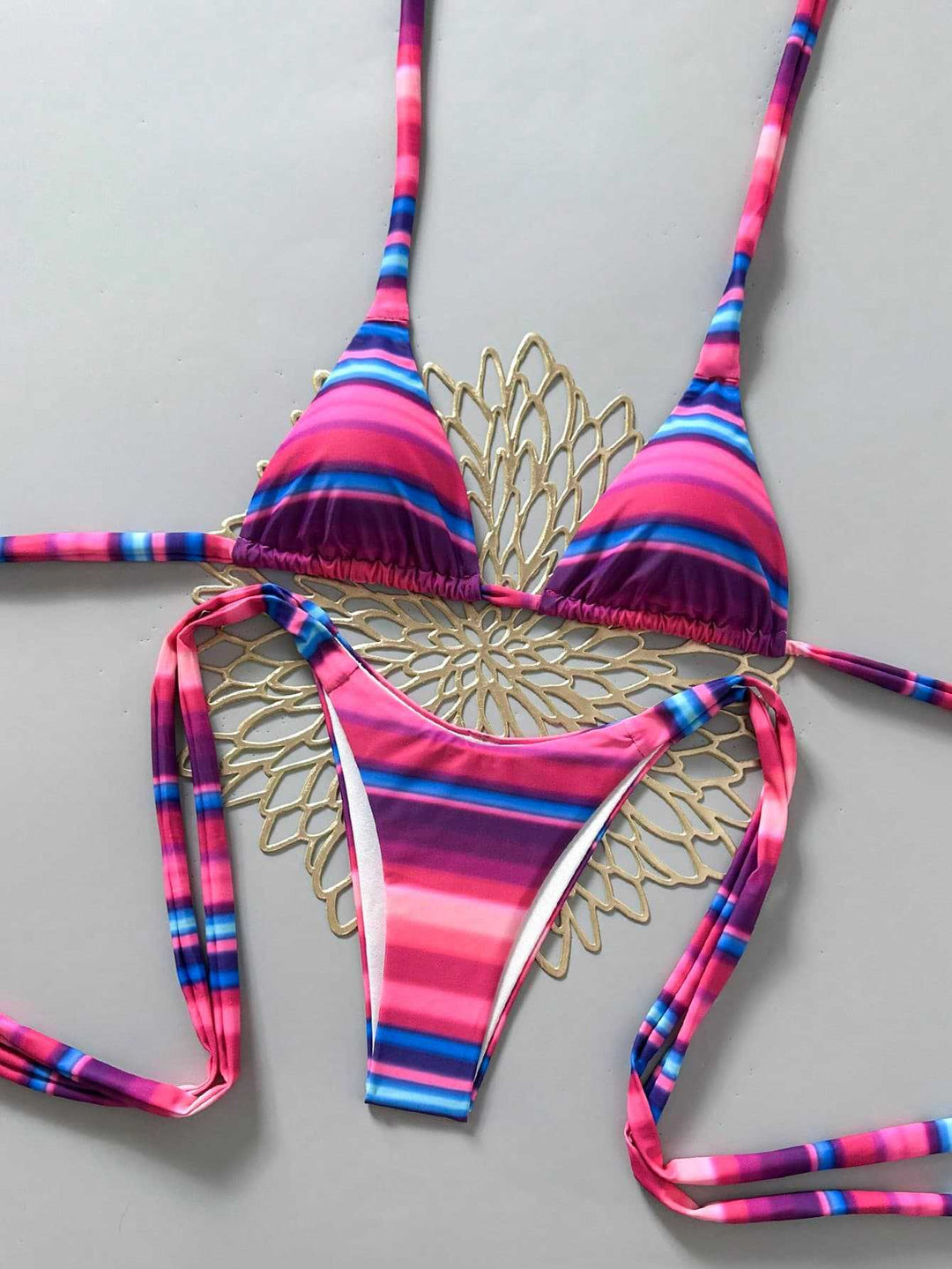 Damen Triangel-Bikini mit verstellbaren Bändern Echo Archiv