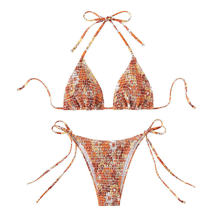 Damen Triangel-Bikini mit verspieltem Blumenmuster Echo Archiv