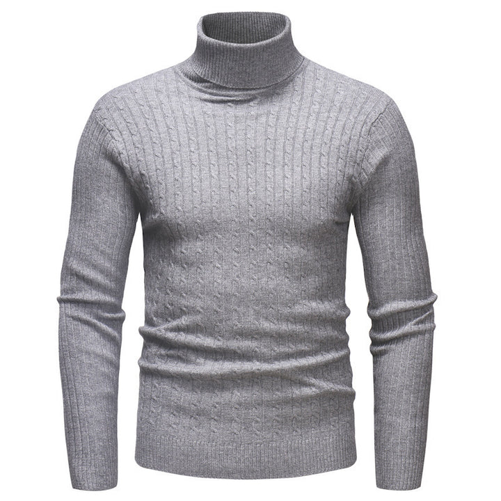 Herren eleganter Rollkragenpullover aus feiner Strickware Echoarchiv