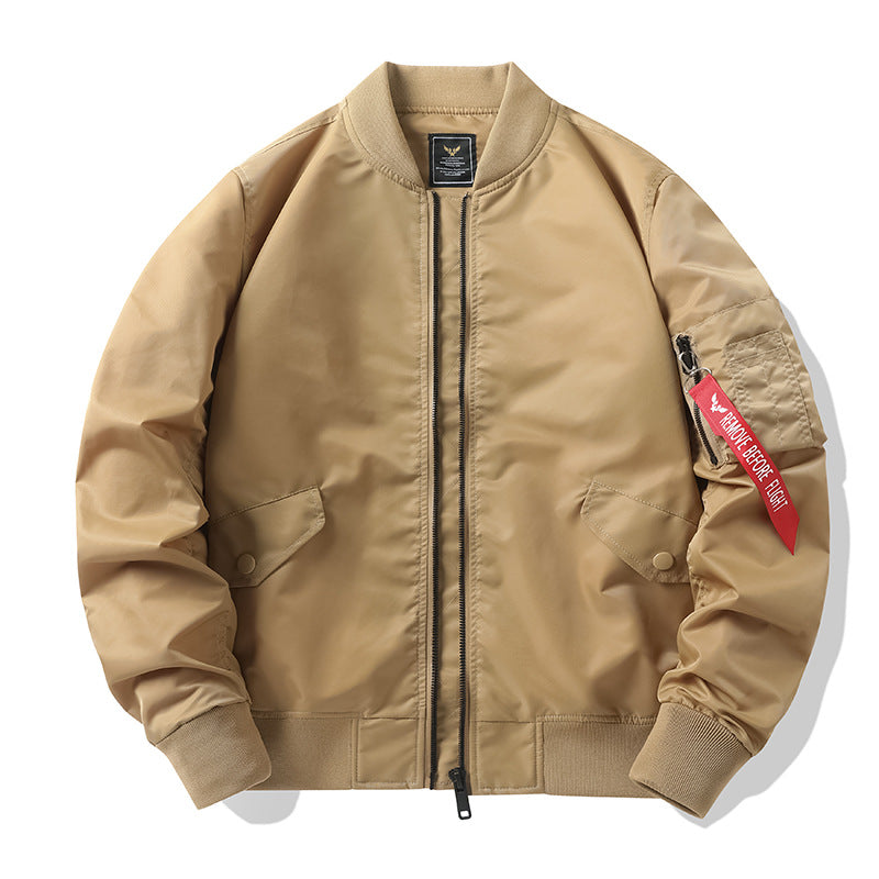 Herren Camouflage-Bomberjacke im Fliegerstil mit Mehrfach-Taschen und Strickbündchen Echoarchiv