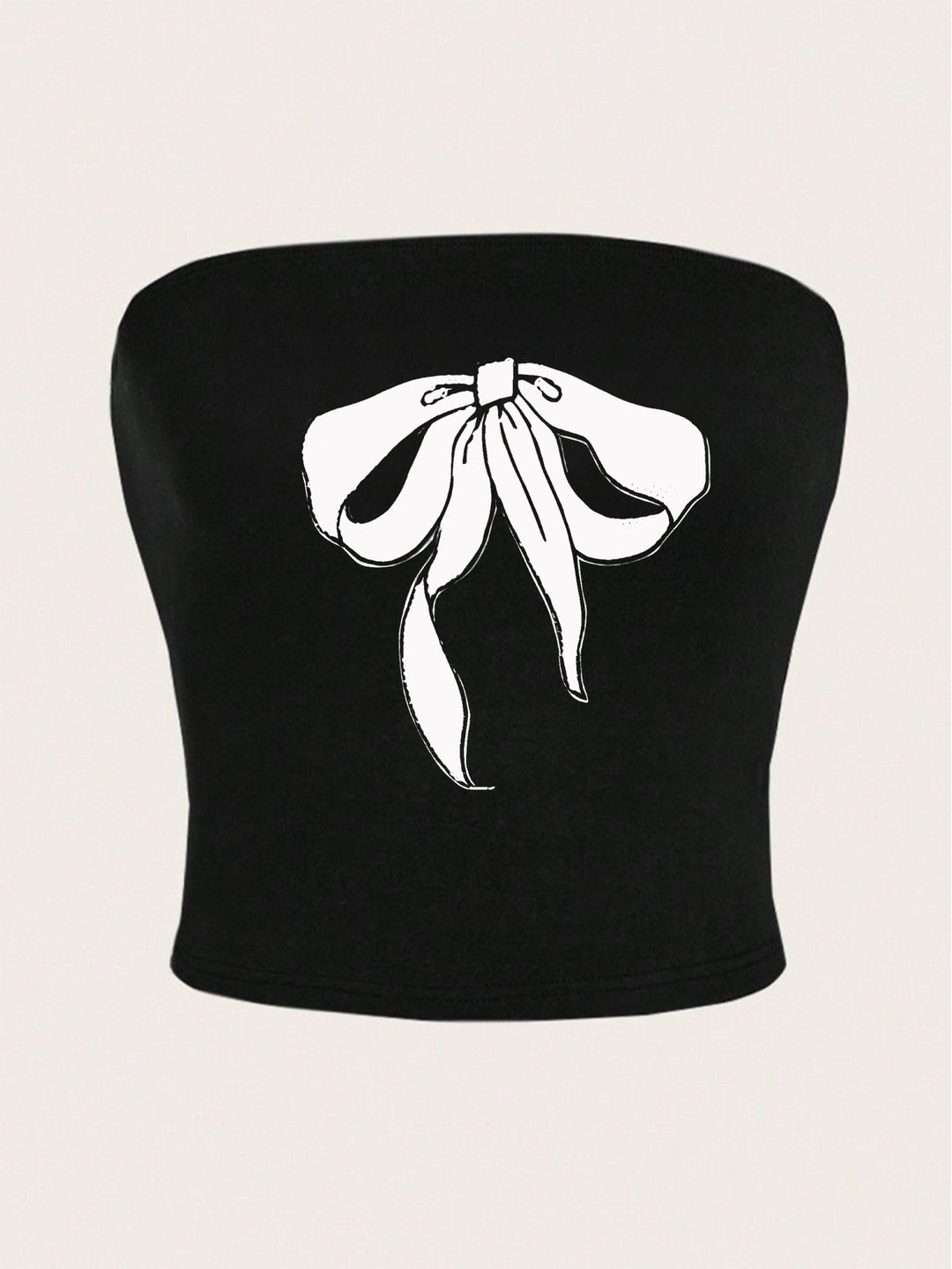 Damen Bandeau-Oberteil mit fruchtigem Motiv und figurbetontem Schnitt Echo Archiv