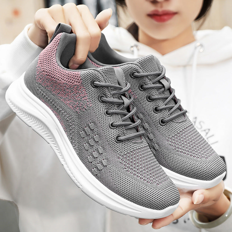 Damen nan atmungsaktive Strick-Walking-Sneaker mit sockenähnlichem Schaft, gepolsterter Fersenstütze und flexibler Leichtlaufsohle Echo Archiv