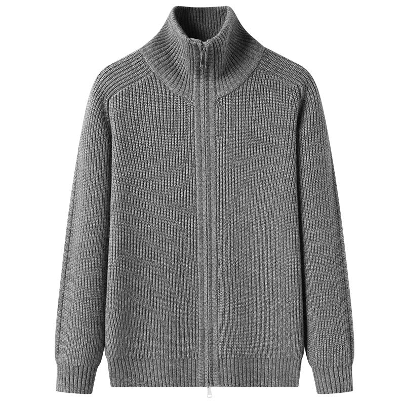 Herren modischer Stehkragenpullover aus hochwertiger Wolle Echoarchiv