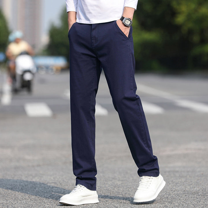Herren Chinos mit schmalem Schnitt und elastischem Bund Echoarchiv