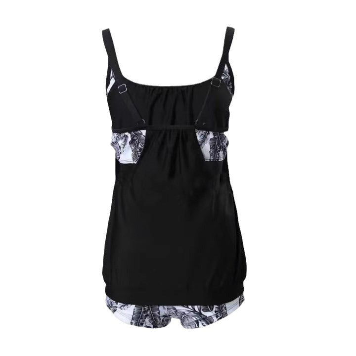 Damen Tankini-Set mit floralem Oberteil und sportlichen Shorts – Maréssa