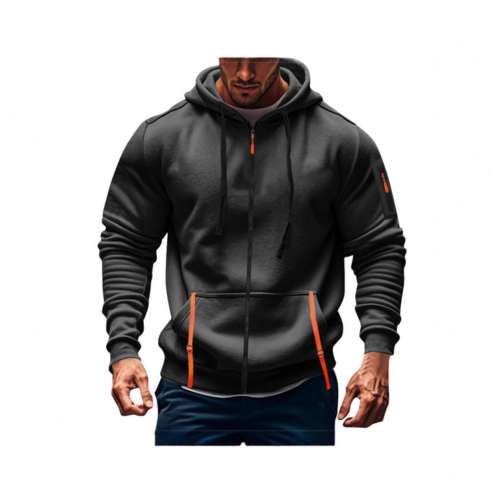 Herren sportlicher Kapuzenpulli mit praktischen Taschen Echoarchiv