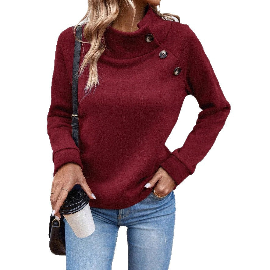 Damen Elegantes Oberteil mit Rollkragen Echo Archiv