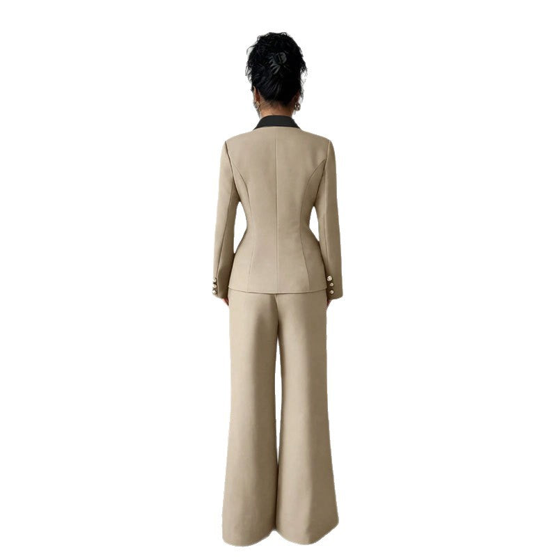 Damen Elegantes Doppelreihiges Blazer-Set Echo Archiv