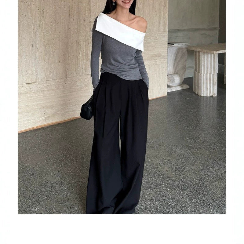 Damen Elegante und stilvolle Jumpsuit mit off-shoulder Design Echoarchiv