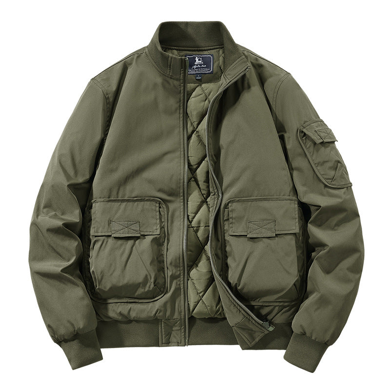 Herren Modische Bomberjacke mit zahlreichen Taschen Echo Archiv