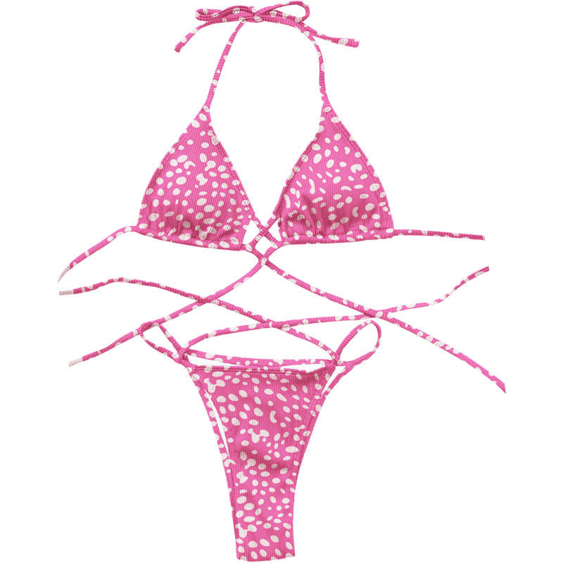 Damen Triangel-Bikini mit Criss-Cross-Design Echo Archiv