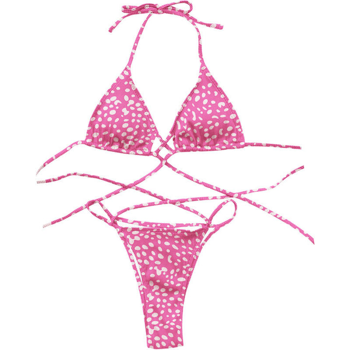 Damen Triangel-Bikini mit Criss-Cross-Design Echo Archiv