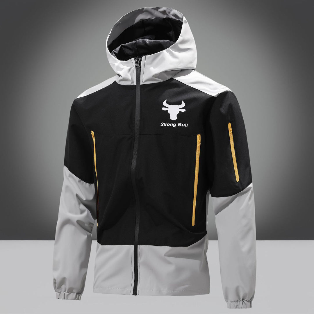 Herren Funktionsjacke mit wasserdichtem Material und praktischen Reißverschlusstaschen Echoarchiv