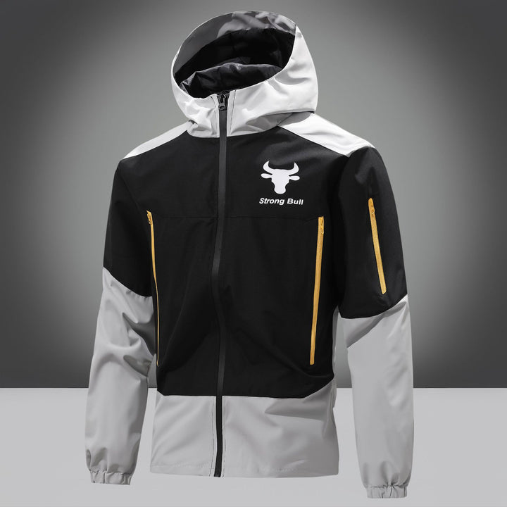 Herren Funktionsjacke mit wasserdichtem Material und praktischen Reißverschlusstaschen Echoarchiv