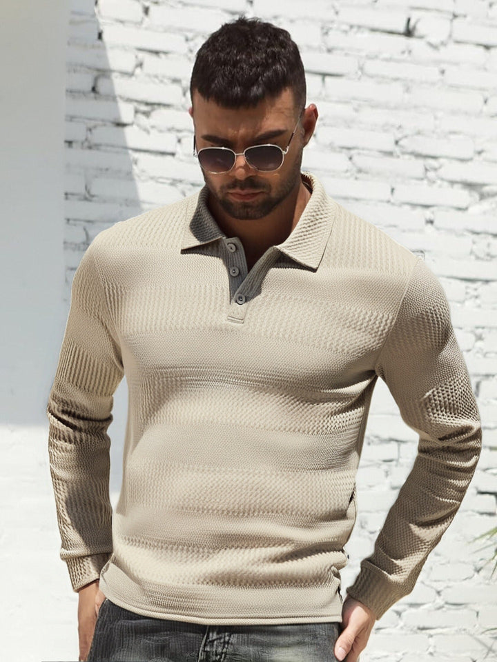 Herren Langarm Poloshirt Echoarchiv