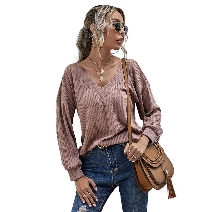 Damen Lässiges Oversized Langarmoberteil Echo Archiv