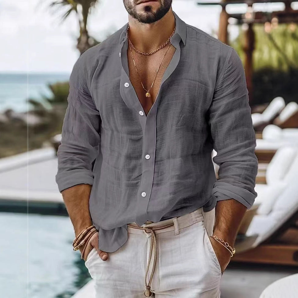 Herren vielseitiges Longsleeve-Hemd Echoarchiv