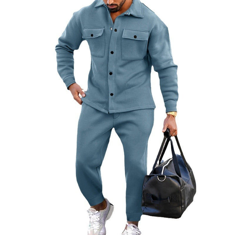 Herren Freizeitjacke mit aufgesetzten Taschen und bequemen Bund Echoarchiv
