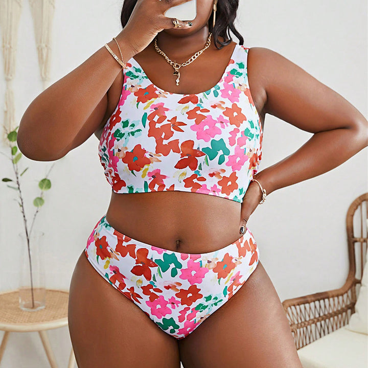 Damen Bikini-Set mit hohem Taillenschnitt und floralem Design Echo Archiv