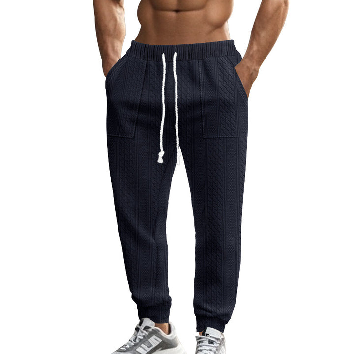 Herren Sportliche Jogginghose mit modernem Strickmuster Echoarchiv