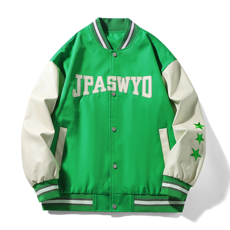 Herren sportliche Bomberjacke mit stylischem Schriftzug Echoarchiv