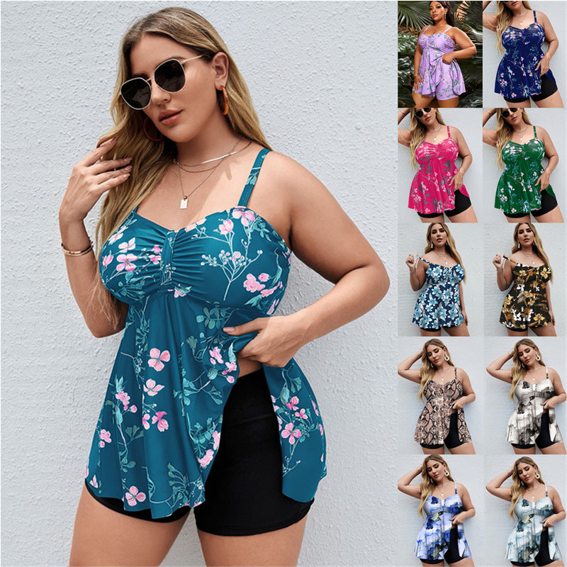 Damen Tankini mit schmeichelndem Design und integrierten Shorts Echo Archiv