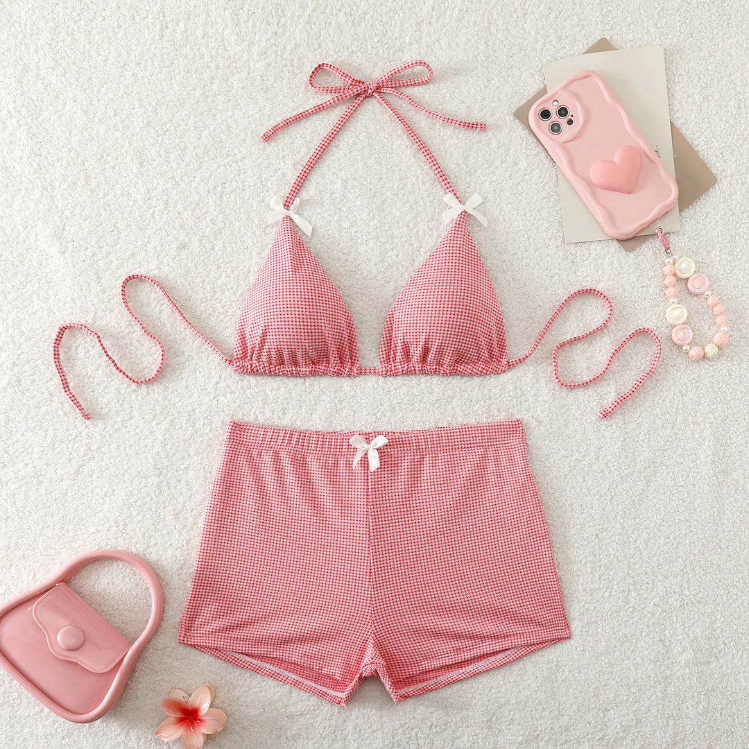 Damen Bikini-Set mit verstellbaren Trägern und floralem Hosenrock Echo Archiv